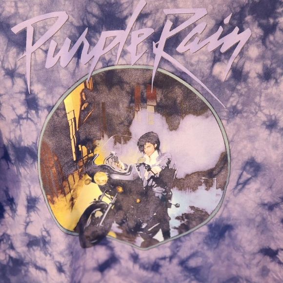 Prince Purple Rain T-shirt Medium Tie Dye- Prince Estates Official - Picture 2 of 4